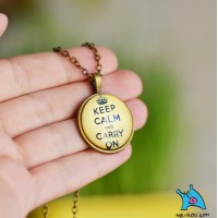  Кулон "Keep Calm and carry on"